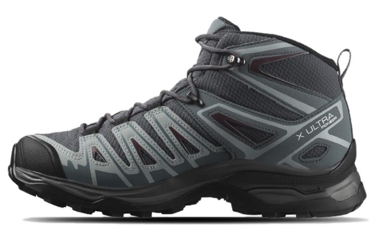 サロモン X ウルトラ Salomon Women's X Ultra Pioneer Mid GORE-TEX "Ebony/Stormy Weather/Wine Tasting" L47170500