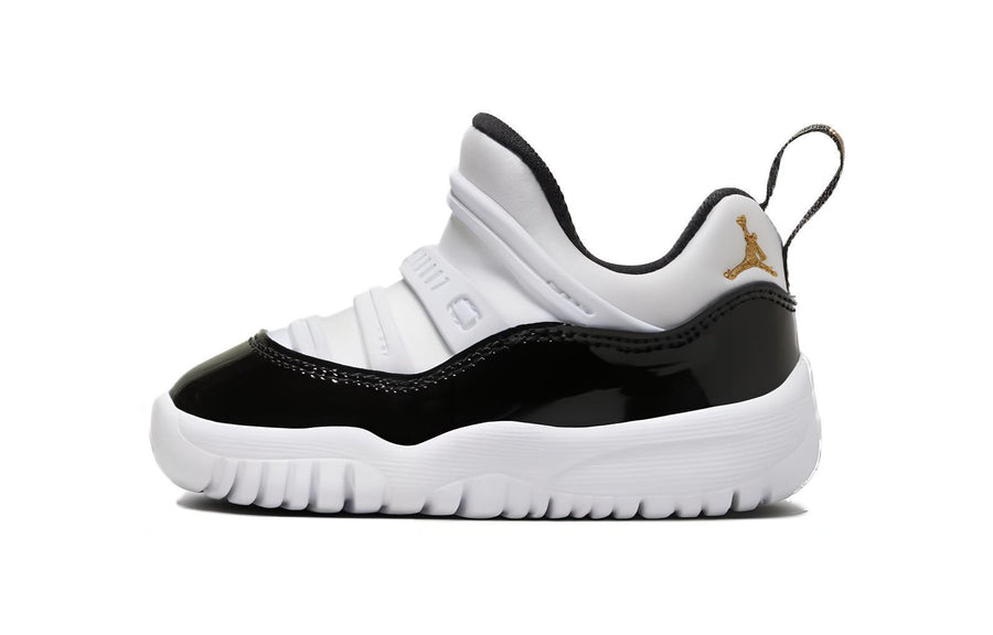 エアジョーダン11 Nike TD Air Jordan 11 Retro "White/Black/Metallic Gold" BQ7102-170