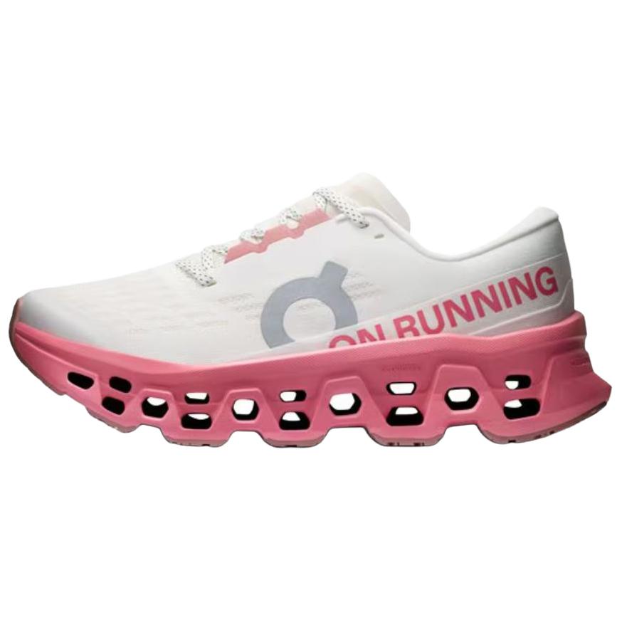 オン On Women's Cloudmonster 3 "Ivory/Camellia" 3WG10035084