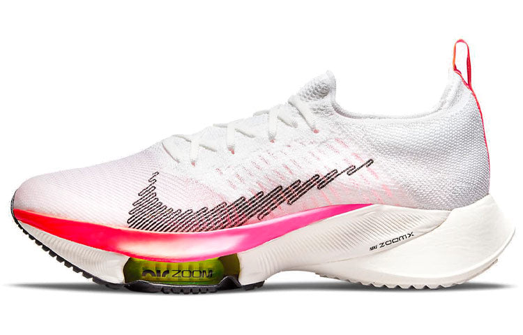 ナイキ Nike Air Zoom Tempo Next% Flyknit "White/Black/Washed Coral" DJ5430-100