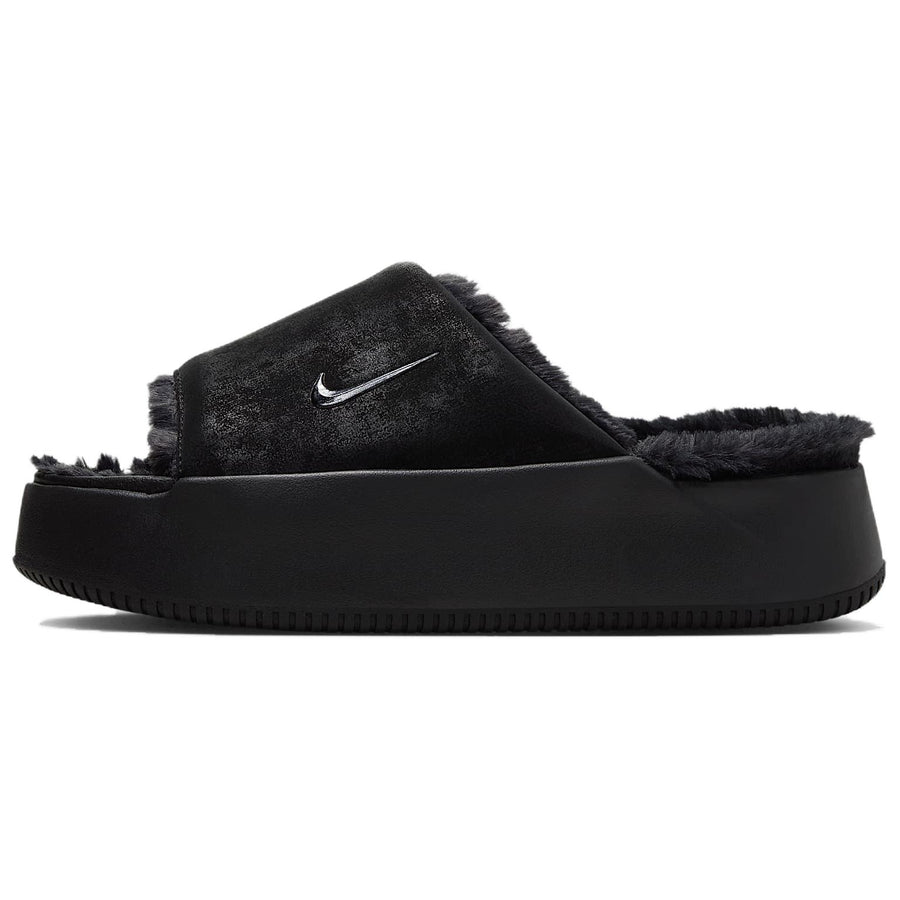 ナイキ カーム Nike Women's Calm Elevation Fur Slides "Black" HV8560-001