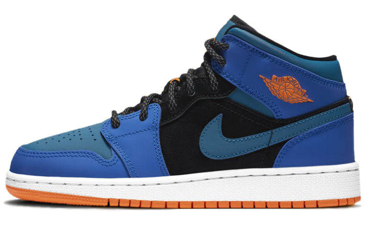 エアジョーダン1 Nike GS Air Jordan 1 Mid "Racer Blue Green Abyss" 554725-440