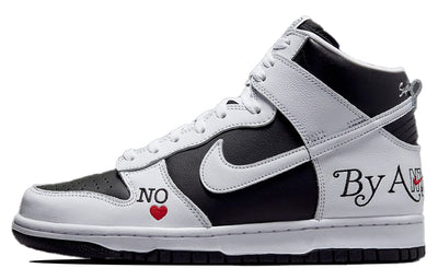 ナイキ SB ダンク Supreme × Nike SB Dunk High By Any Means "White Black" DN3741-002