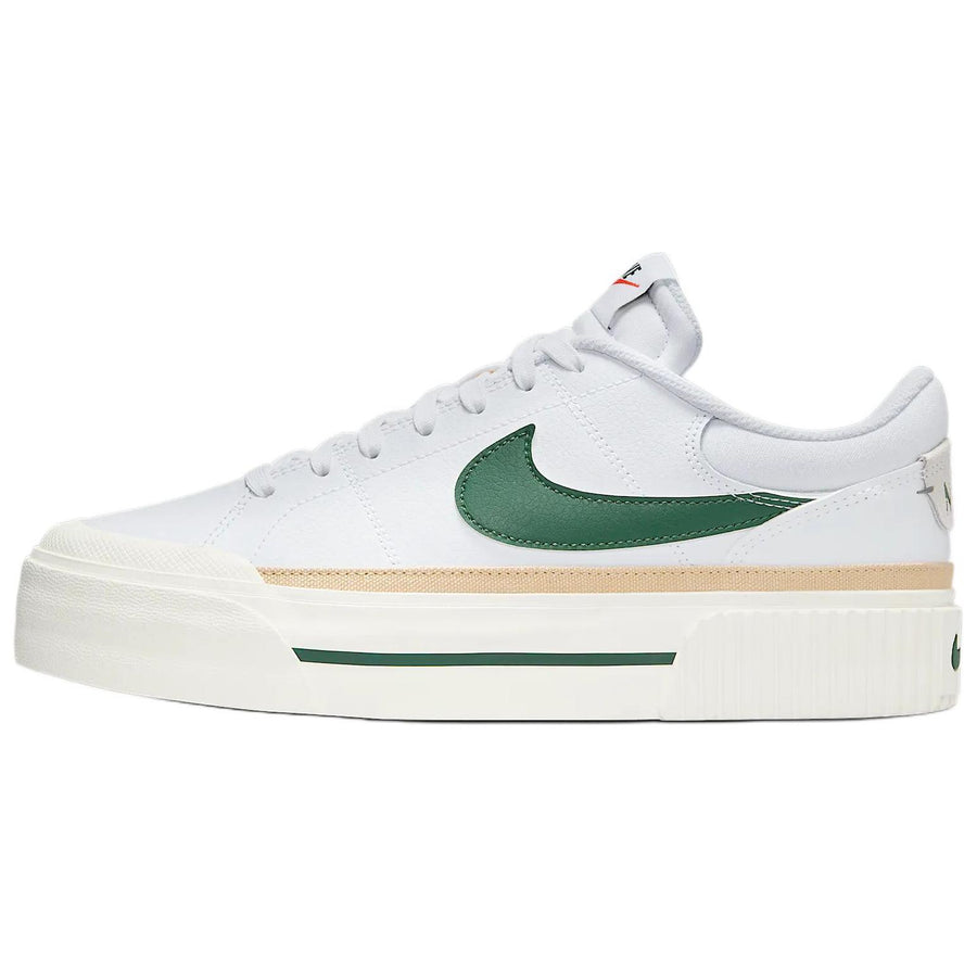 ナイキ コートレガシー Nike Women's Court Legacy Lift "White/Sail/Sesame/Fir" DM7590-107