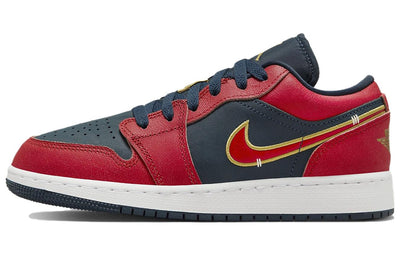 エアジョーダン1 Nike GS Air Jordan 1 Low "Armory Navy/Metallic Gold/Sport Red" FQ7380-400