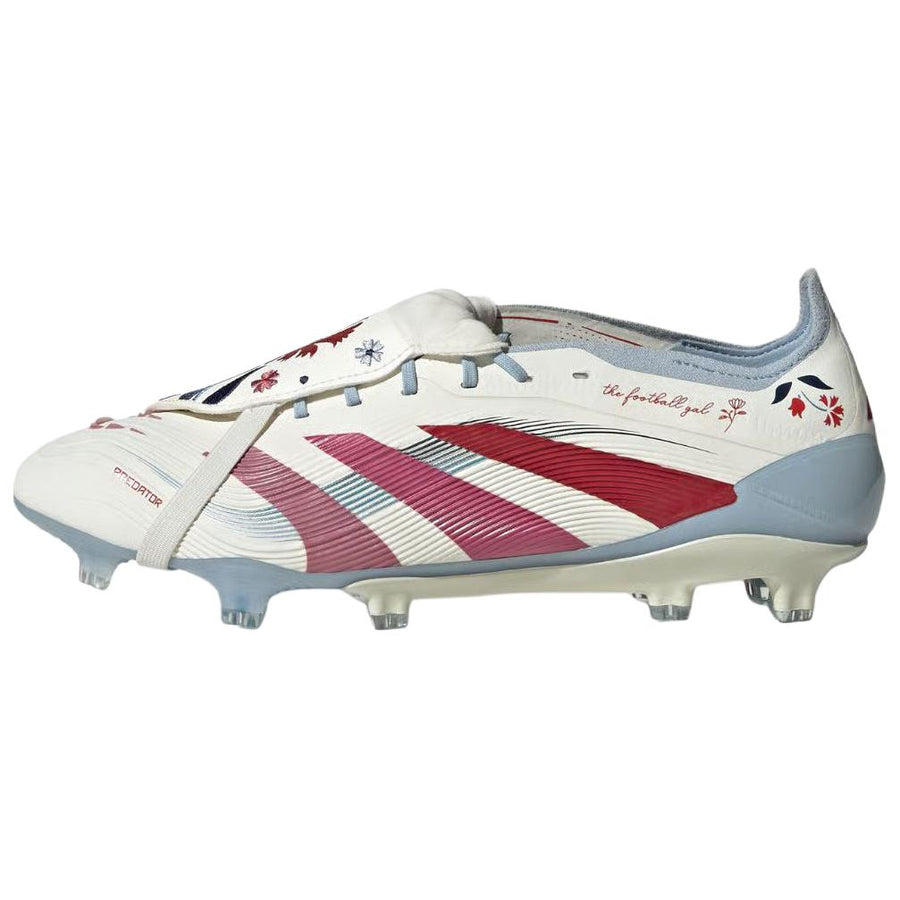 アディダス プレデター The Football Gal × adidas Predator Elite Fold Over Tongue FG "Off White/Easy Pink/Pure Ruby" JQ4228