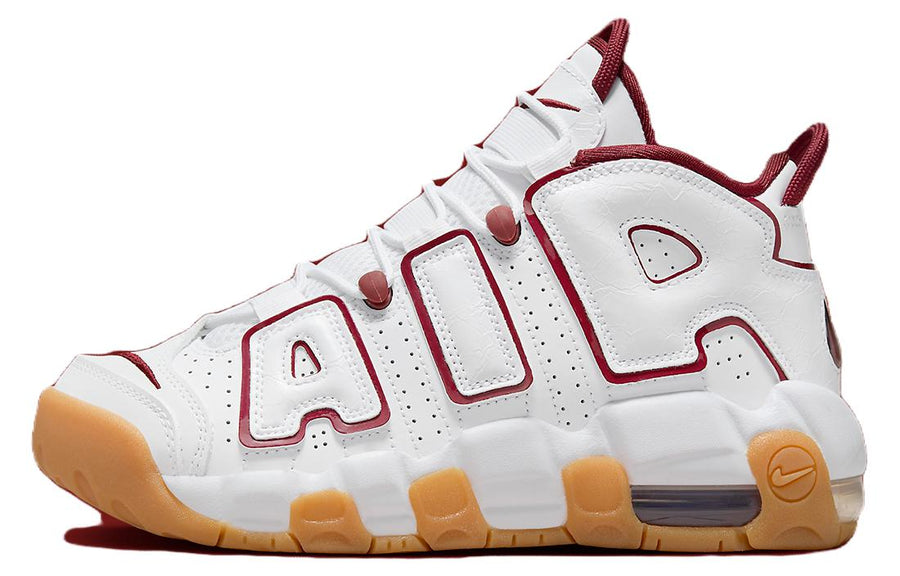ナイキ エア モア アップテンポ Nike GS Air More Uptempo "White/Gum Light Brown/Team Red" FJ2846-100