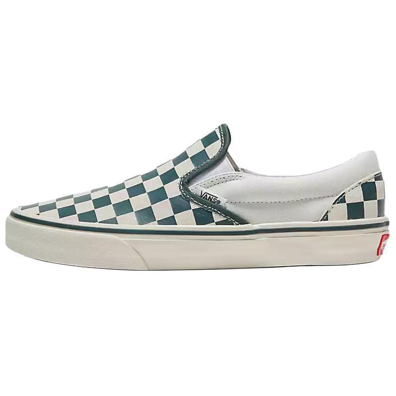 ヴァンズ スリッポン Vans Clasic Slip-on "Check Green/True White" VN000BVZBGN
