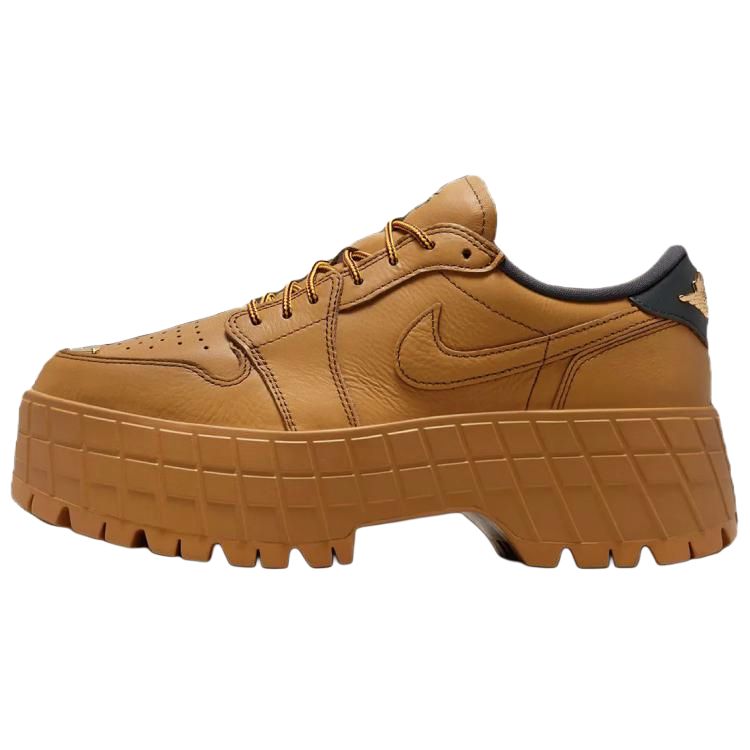 エアジョーダン1 Nike Women's Air Jordan 1 Brooklyn Low "Wheat/Team Red/Metallic Gold" HF3184-700