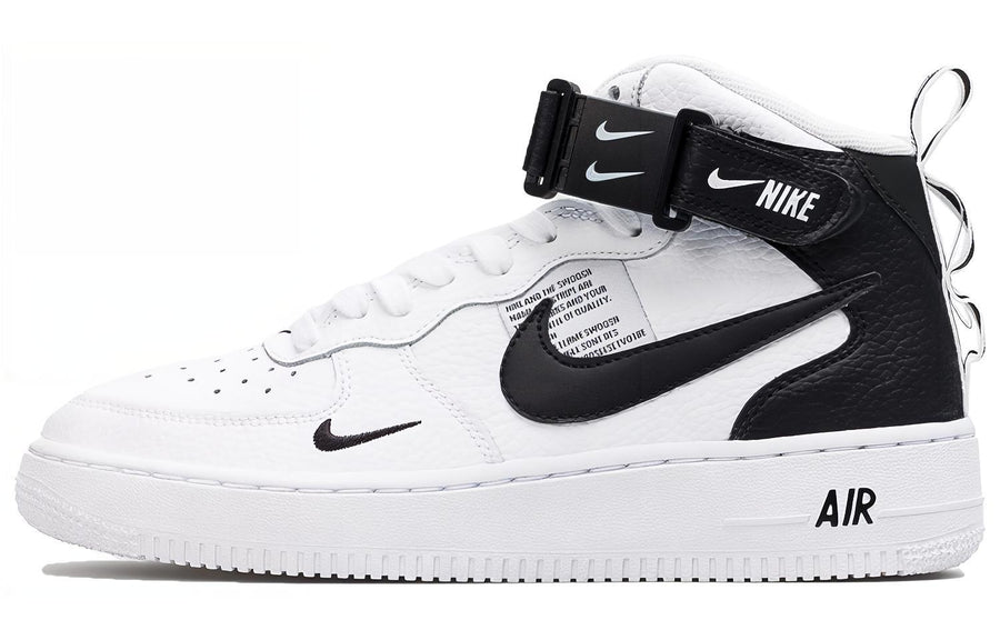 ナイキ エアフォース1 Nike GS Air Force 1 Mid Utility "White Black" AV3803-100
