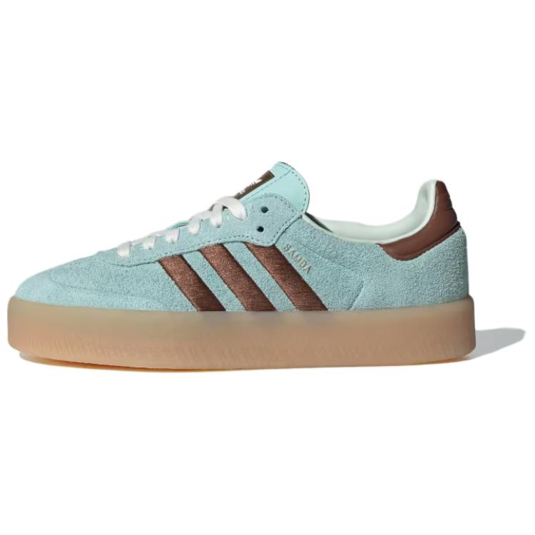 アディダス サンバエ adidas Women's Sambae "Blue/Preloved Brown/Gum" JH8835