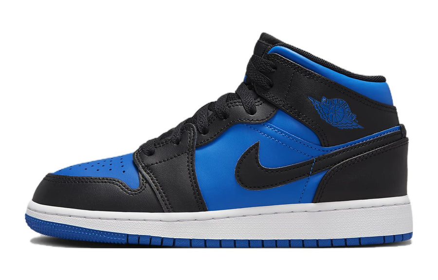 エアジョーダン1 Nike GS Air Jordan 1 Mid "Black/White/Royal Blue" DQ8423-042