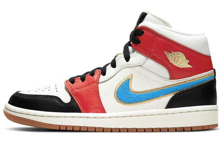 エアジョーダン1 Nike Women's Air Jordan 1 Mid "Metallic Gold Hardware" DC1426-100