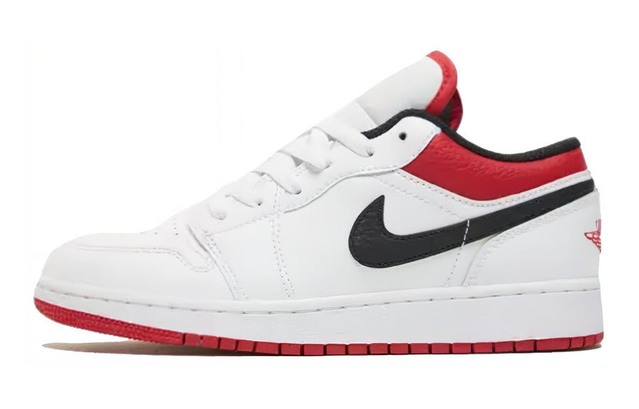 エアジョーダン1 Nike GS Air Jordan 1 Low "White/University Red/Black" 553560-118