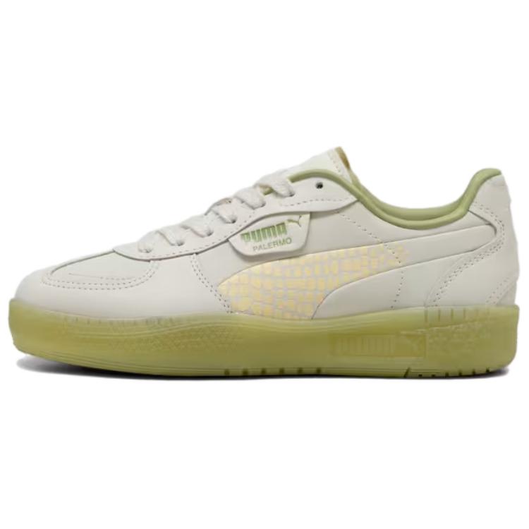 プーマ パレルモ Puma Women's Palermo Moda Print "Vapor Gray/Creamy Vanilla/Calming Green" 401435-01