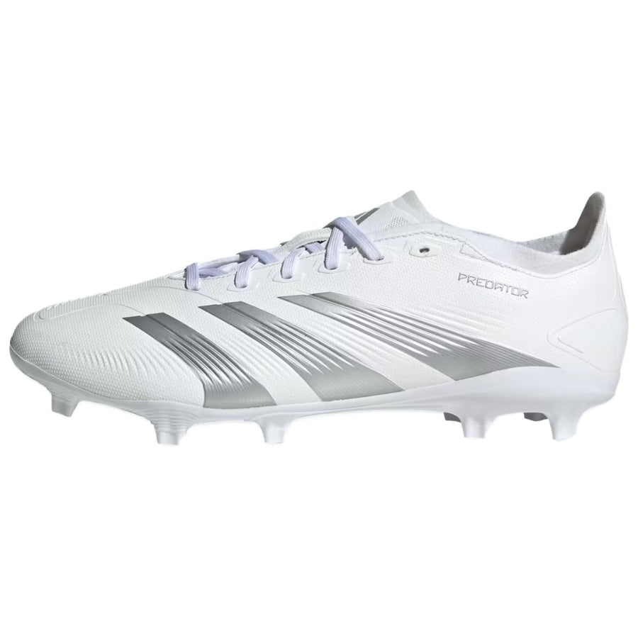 アディダス プレデター adidas Predator 24 League Low FG Cleats "Cloud White/Silver Metallic/Grey One" IE2372