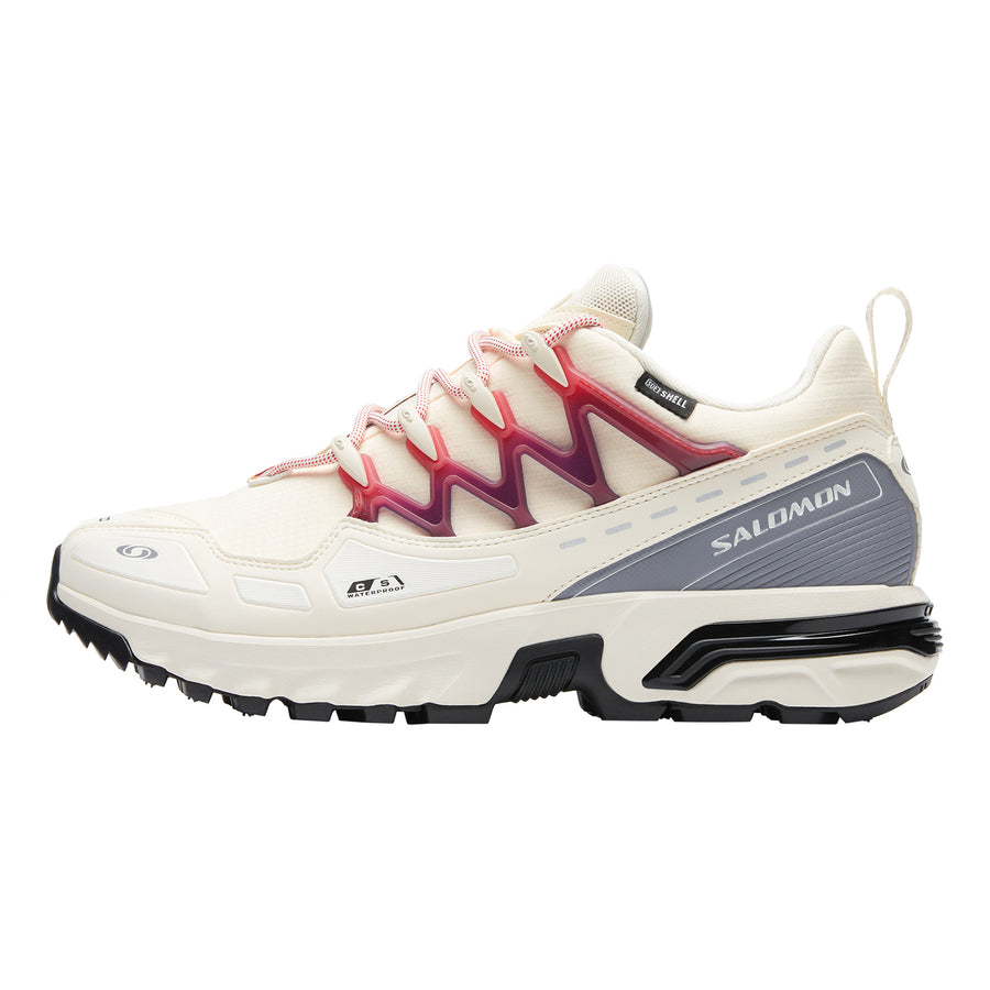 サロモン ACS+ Salomon ACS + Climasalomon Waterproof "Vanilla Ice/Quicksilver/High Risk Red" L47595900