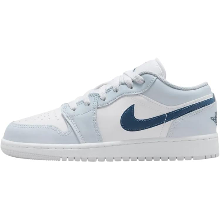 エアジョーダン1 Nike GS Air Jordan 1 Low "White/Aura/Squadron Blue" 553560-104