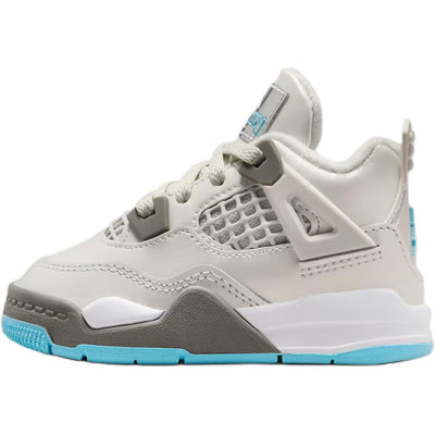 ジョーダン Nike TD Jordan 4 Retro "Photon Dust/Flat Pewter/White/Blue Chill" HV4759-014