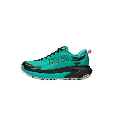 ホカ Hoka Women's Mafate 5 "Black/Electric Aqua" 1168723-BCQ