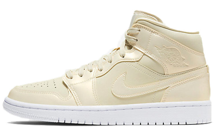 エアジョーダン1 Nike Women's Air Jordan 1 Mid "Goose Feather Yellow" CK6587-200