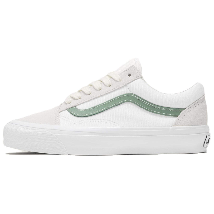 ヴァンズ オールドスクール Vans Premium Old Skool "Santorini Blanc White/Basil Green" VN000D56ESK