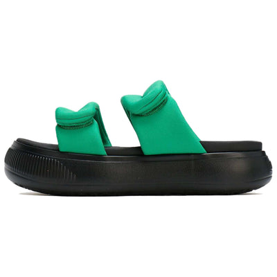 プーマ Puma Women's Mayu Puffy Slide Sandal "Archive Green/Puma Aged Silver" 399450-03
