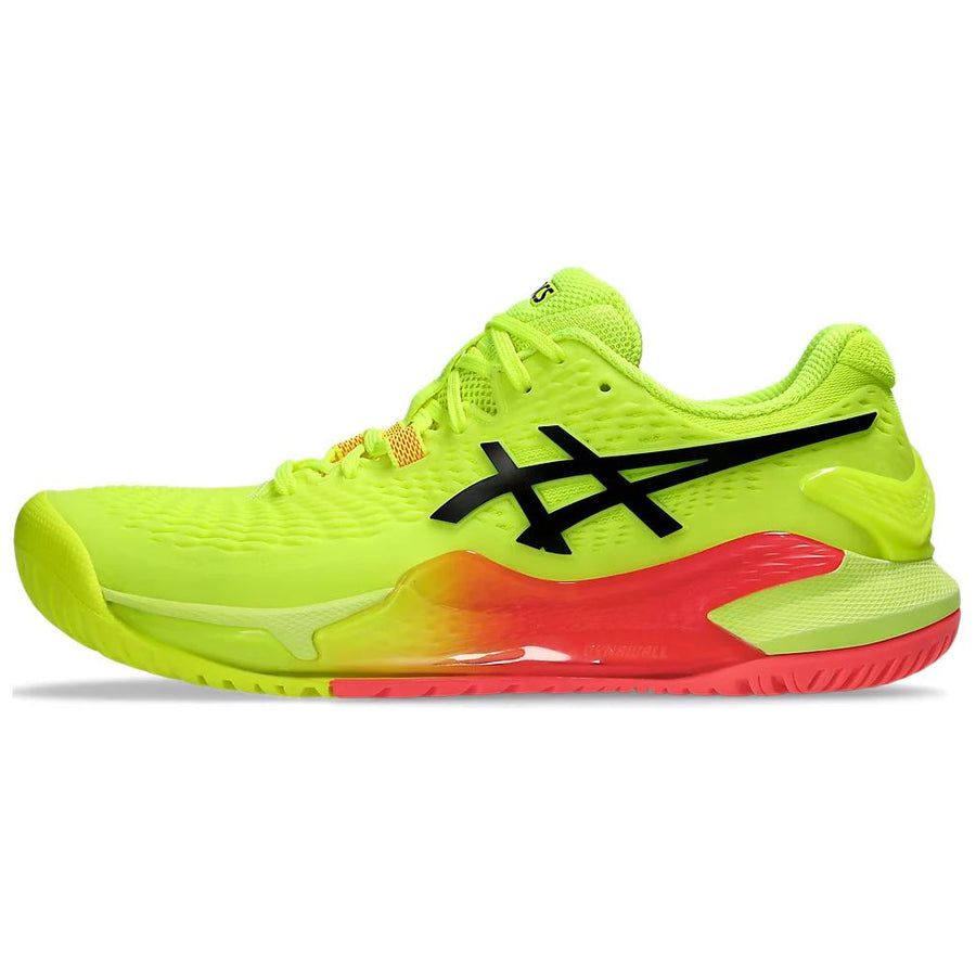 アシックス Asics Women's Gel-Resolution 9 Paris "Safety Yellow/Black" (All Court) 1042A274-750
