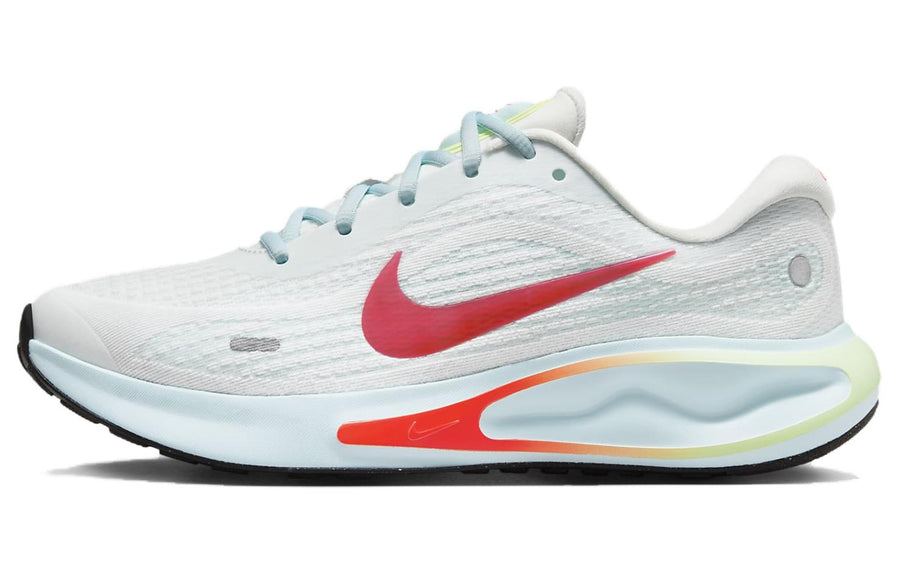 ナイキ Nike Women's Journey Run "Summit White/Glacier Blue/Barely Volt/Bright Crimson" FJ7765-101