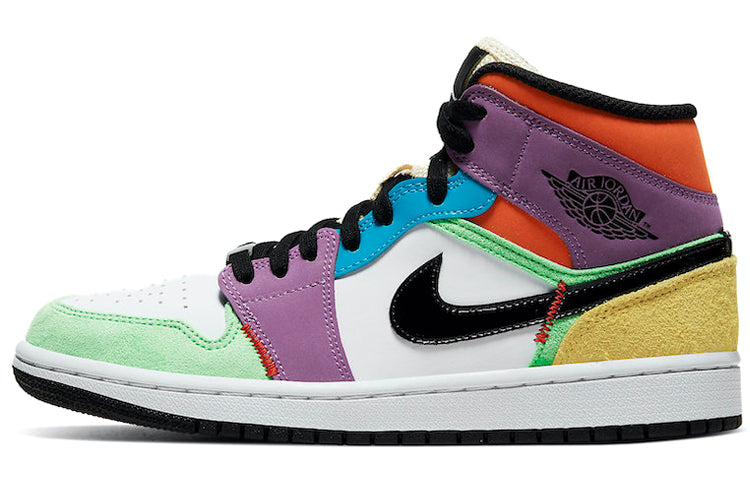 エアジョーダン1 Nike Women's Air Jordan 1 Mid "Multi Color" CW1140-100