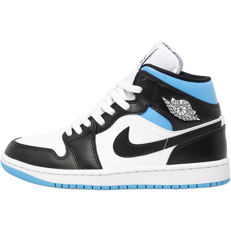 エアジョーダン1 Nike Women's Air Jordan 1 Mid "Black/University Blue" BQ6472-102