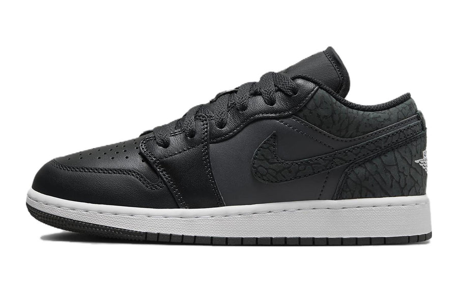 エアジョーダン1 Nike GS Air Jordan 1 Low "Black Elephant/Safari" FB9908-001