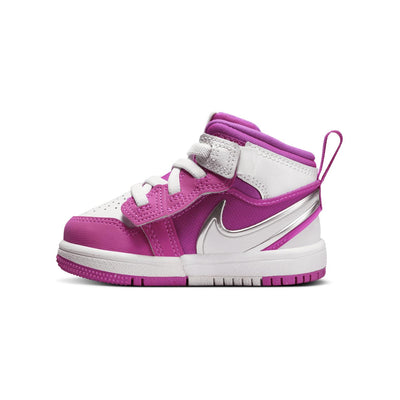 エアジョーダン1 Nike TD Air Jordan 1 Mid RM EasyOn "Fire Pink/White" FQ1283-601