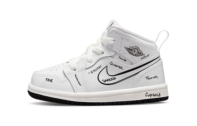 エアジョーダン1 Nike TD Air Jordan 1 Mid "Sneaker School" DQ1865-100