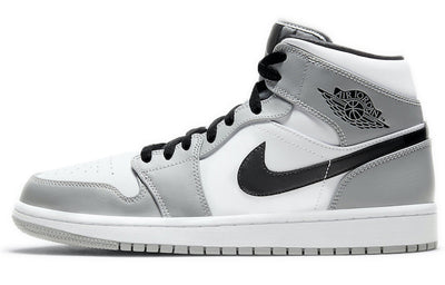 エアジョーダン1 Nike Air Jordan 1 Mid "Light Smoke Grey/White/Black" 554724-092