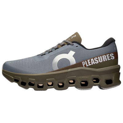 オン PLEASURES × The Loop × On Women's Cloudmonster 2 PLS-TL "Mist/Olive" 3WF10393192