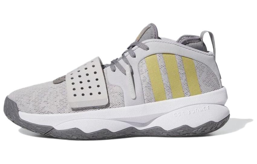 アディダス adidas Dame 8 EXTPLY Basketball "Light Solid Grey/Gold Metallic/Grey Three" IG8086