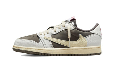 エアジョーダン1 Travis Scott × Nike PS Air Jordan 1 Low "Reverse Mocha/Sail and Ridgerock" DO5442-162
