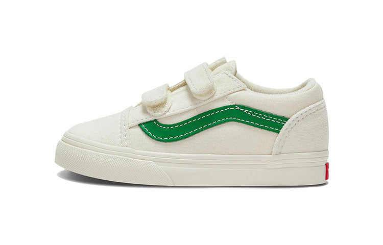ヴァンズ オールドスクール Vans TD Old Skool V "Marshmallow/Jolly Green" VN000D3YRFX
