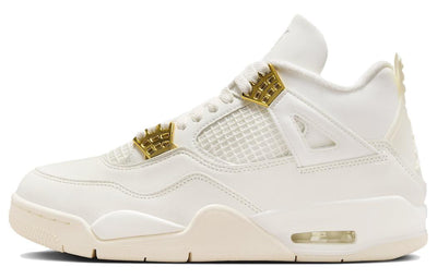 エアジョーダン4 Nike Women's Air Jordan 4 Retro "White & Gold" AQ9129-170