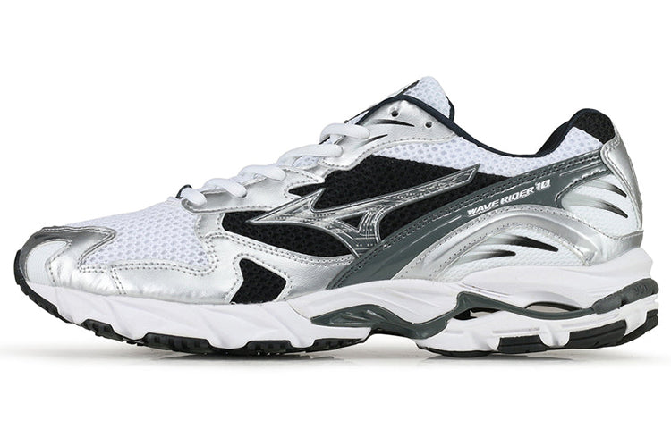 ミズノ ウエーブライダー Mizuno Wave Rider 10 "White/Black/Silver" D1GA210405
