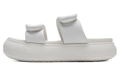 プーマ Puma Women's Mayu Puffy Slide Sandal "Warm White/Puma Silver" 399450-01