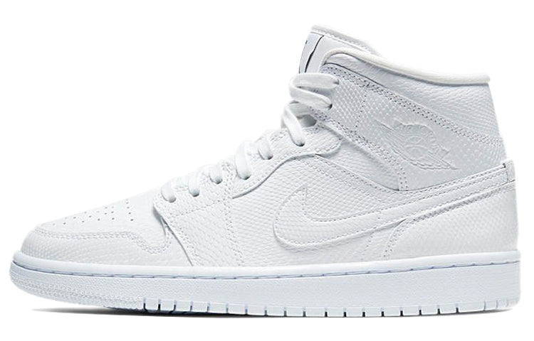 エアジョーダン1 Nike Women's Air Jordan 1 Mid "Snake Skin" BQ6472-110