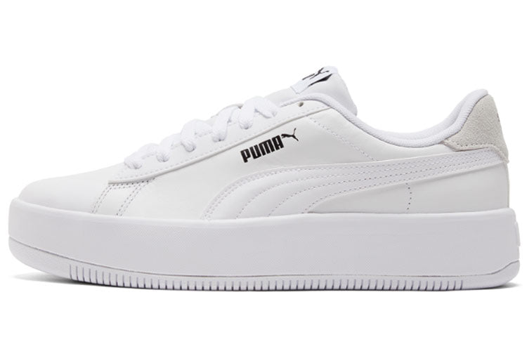 プーマ Puma Women's Lily Platform Leather "Puma White/Puma White/Puma Black" 384617-01