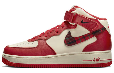 ナイキ エアフォース1 Nike Air Force 1 Mid Plaid "Red" DV0792-101