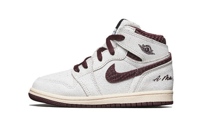 エアジョーダン1 A Ma Maniere × Nike TD Air Jordan 1 RETRO High OG "Sail and Burundy" DO7098-100