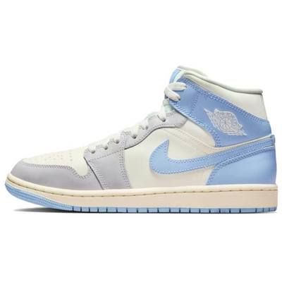 エアジョーダン1 Nike Women's Air Jordan 1 Mid "Psychic Blue/Sail" BQ6472-402