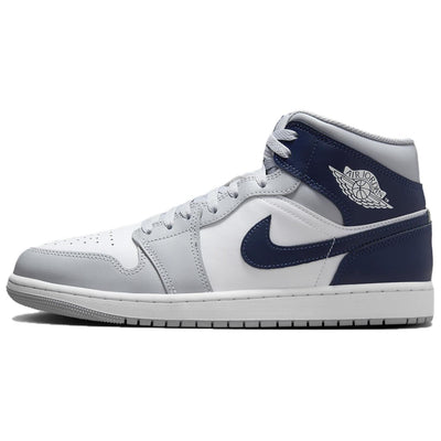 エアジョーダン1 Nike Air Jordan 1 Mid "White/Wolf Grey/Midnight Navy" DQ8426-104