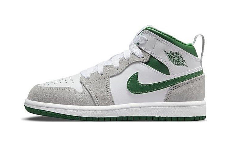 エアジョーダン1 Nike PS Air Jordan 1 Mid SE "White/Pine Green/Smoke Grey" DC7249-103