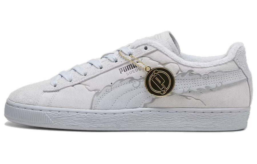 プーマ スウェード ONE PIECE × Puma Suede Lufy Gear 5 "Feather Gray/Platinum Gray" 396524-01